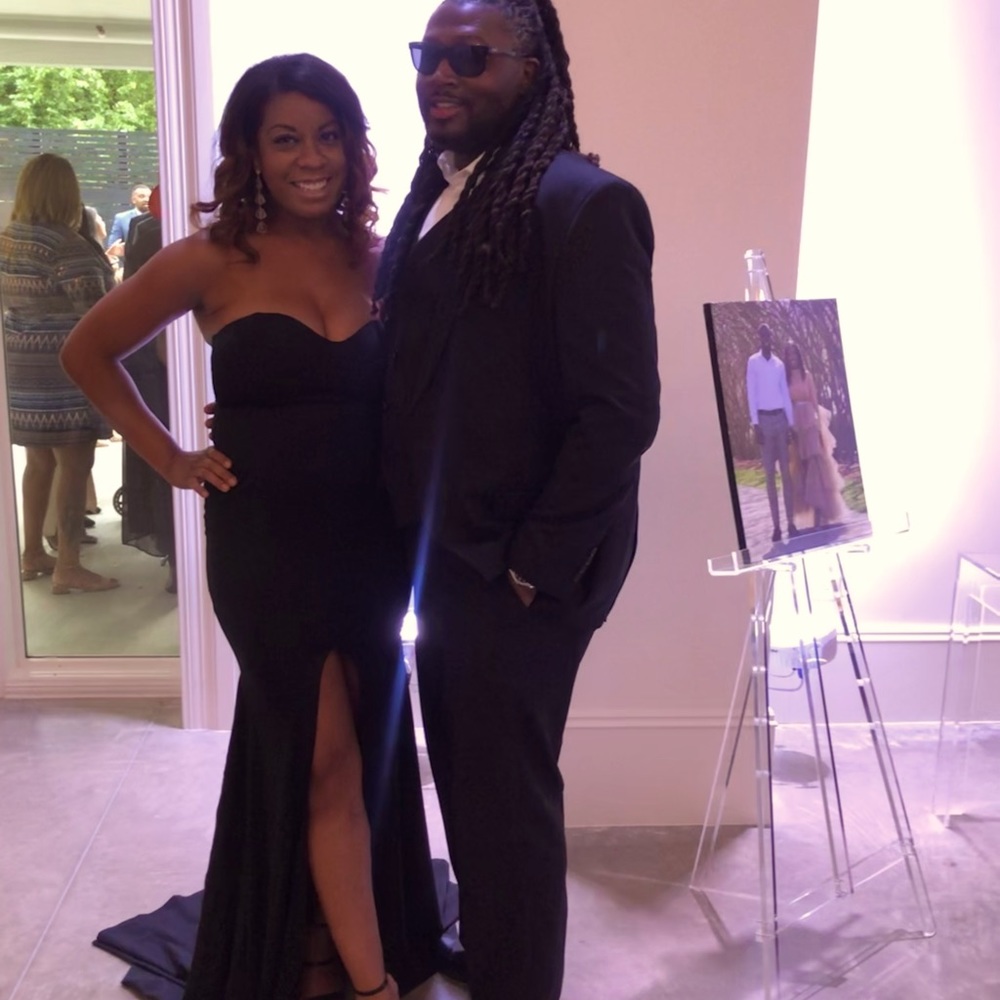 Black wedding formal dress